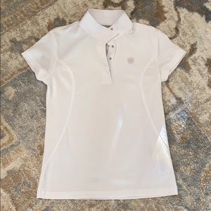 Ariat Pro Girls Horse Riding Show Shirt, size M 10